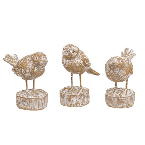 Set of 3 Carved Birds (ONLINE EXCLUSIVE)