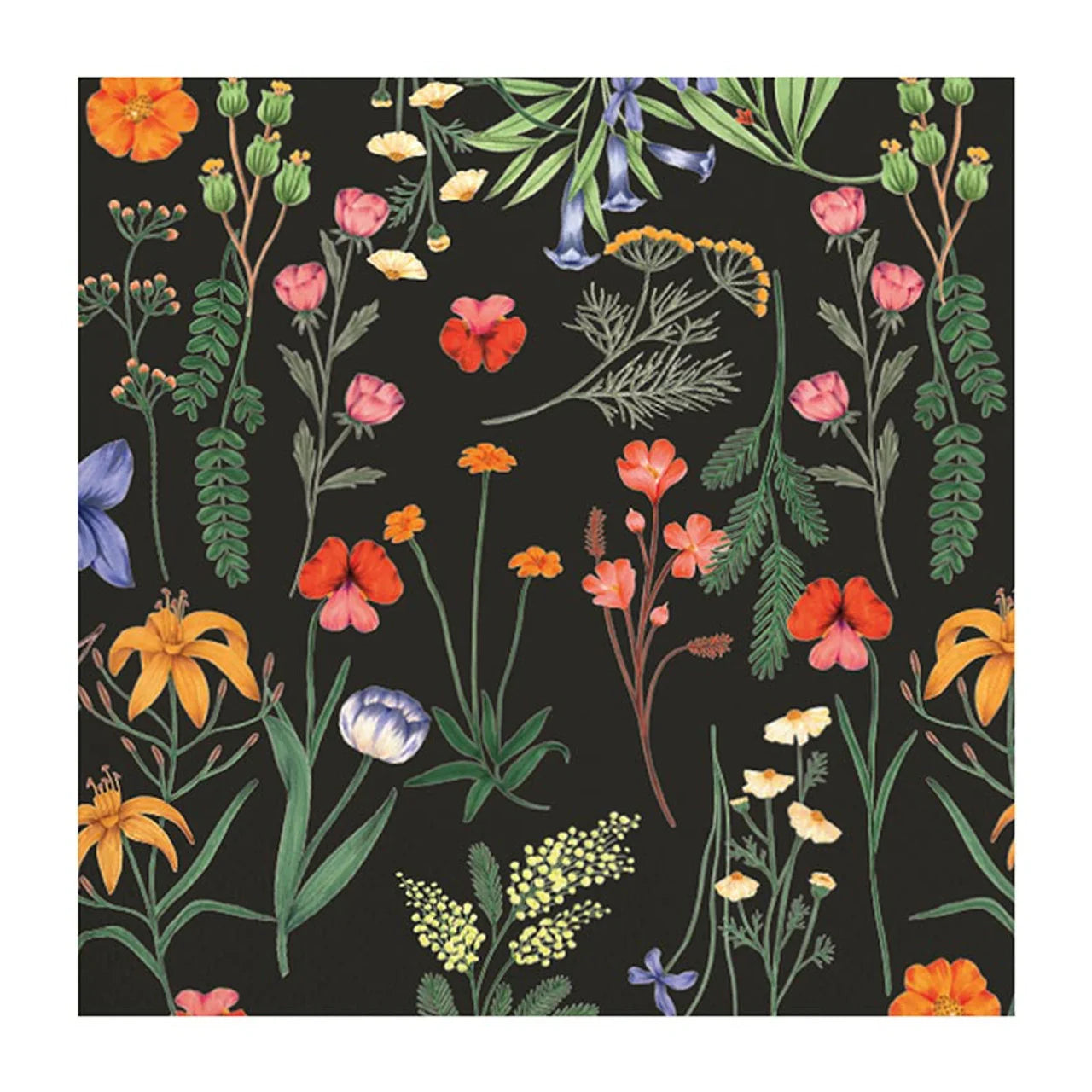 Boho Floral Cocktail Napkin