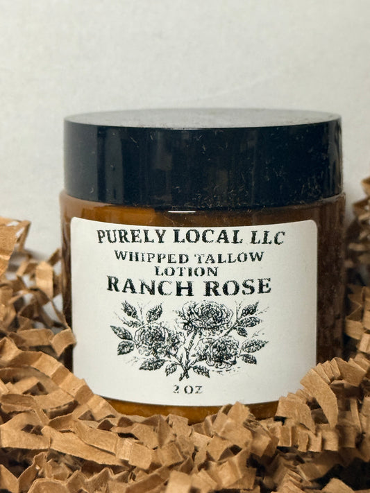 Whipped Tallow Lotion: Ranch Rose