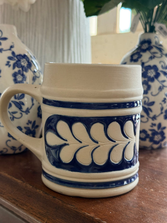 Blue White Vintage  Mug