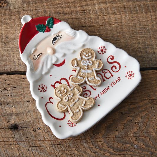 Santa Appetizer Cookie Plate