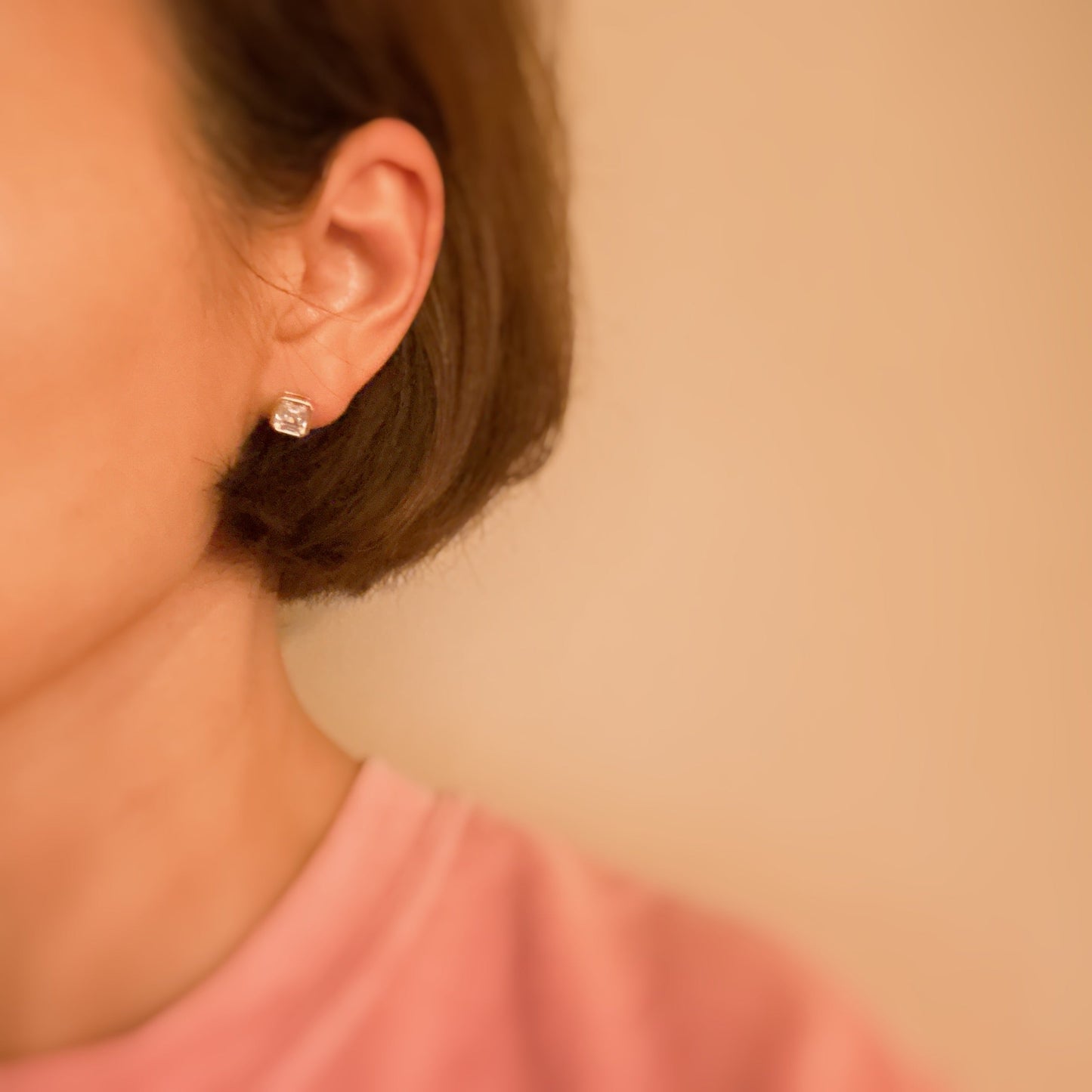 Bezel Stud Earrings Set (Online Exclusive)