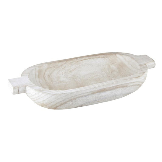 Whitewash Wood Tray