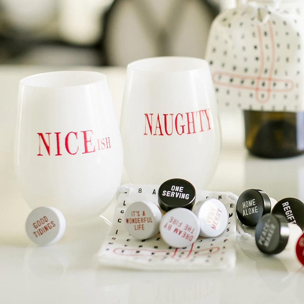 Naughty Nice-ish Wine Glass