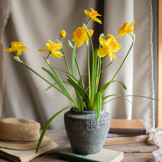 Artificial Silk Yellow Daffodil Stem (ONLINE EXCLUSIVE)