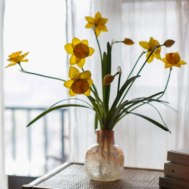 Artificial Silk Yellow Daffodil Stem (ONLINE EXCLUSIVE)