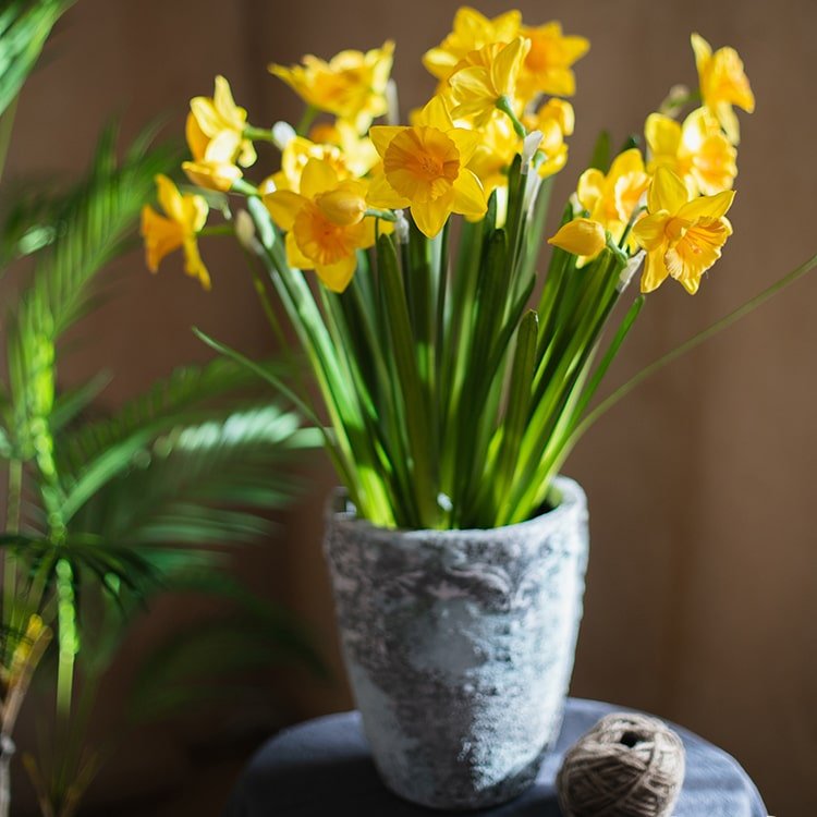Artificial Silk Yellow Daffodil Stem (ONLINE EXCLUSIVE)