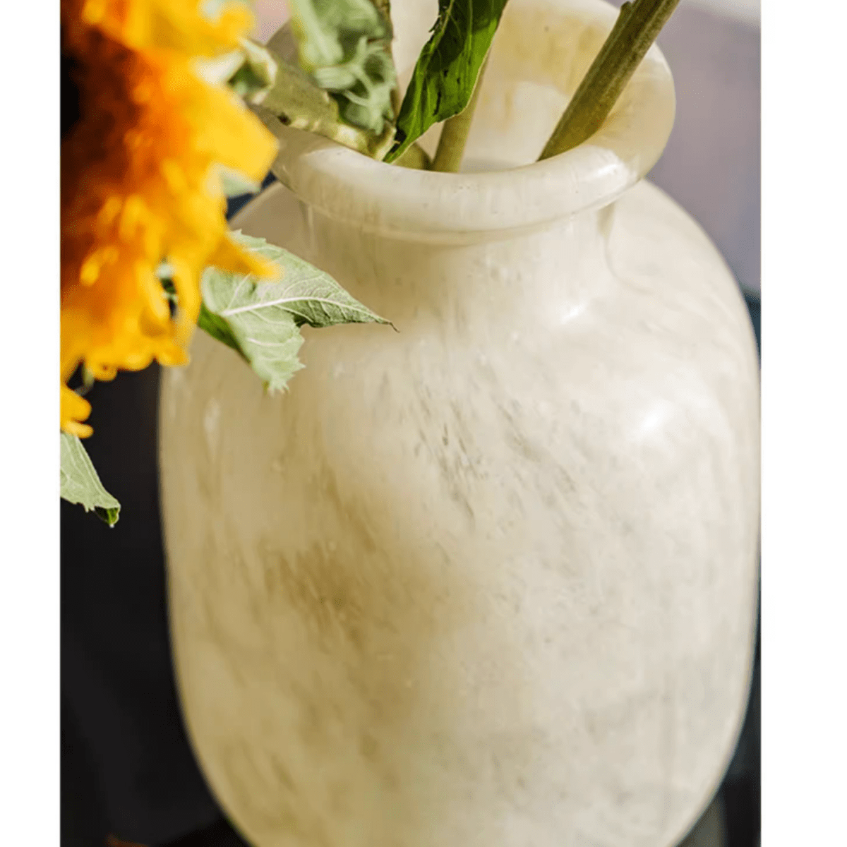 Large Matte Frosted Glass Vase (ONLINE EXCLUSIVE)