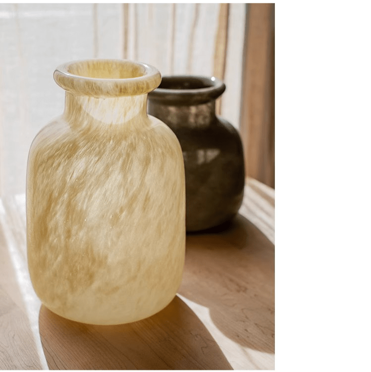 Large Matte Frosted Glass Vase (ONLINE EXCLUSIVE)