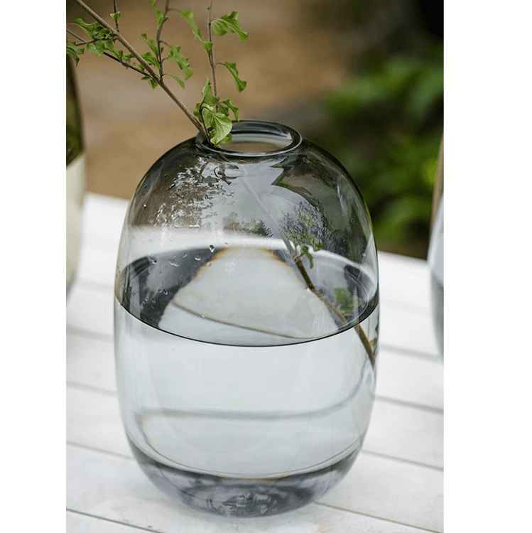 Modern Clear Glass Vase (ONLINE EXCLUSIVE)