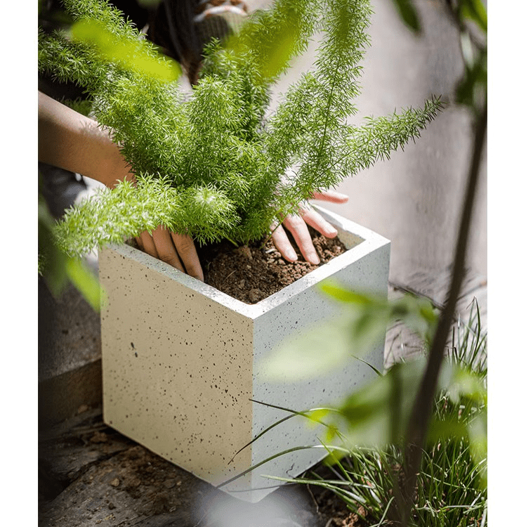 Modern White Square Planter (ONLINE EXCLUSIVE)