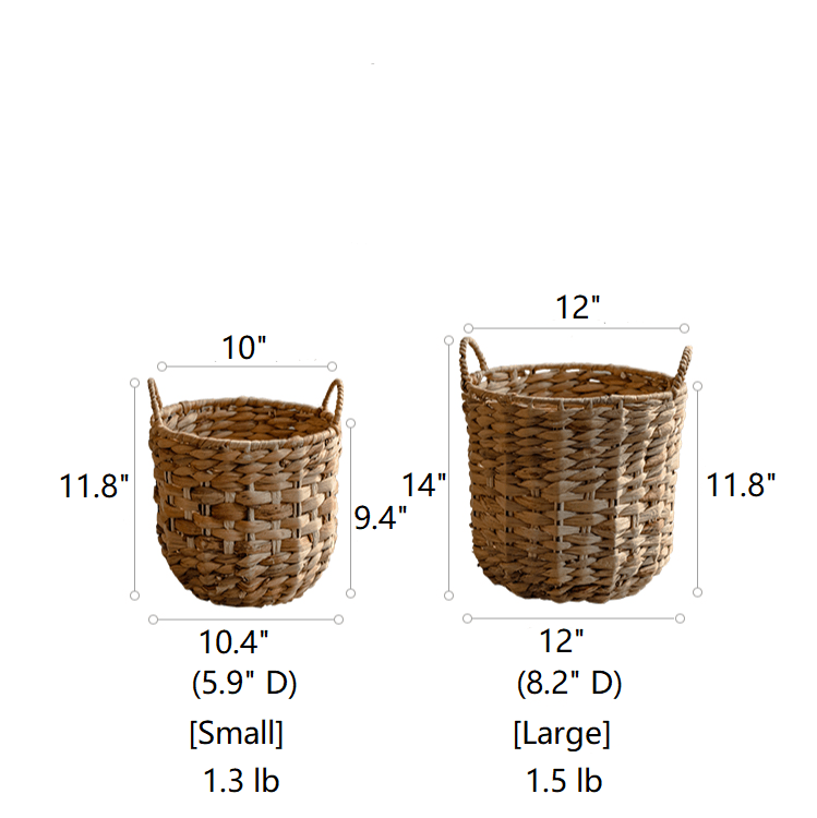 Natural Straw Round Basket (ONLINE EXCLUSIVE)