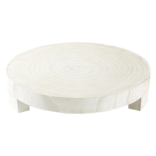 Whitewash Wood Riser