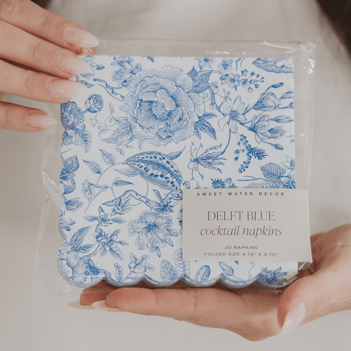 Blue Delft Cocktail Napkins (ONLINE EXCLUSIVE)