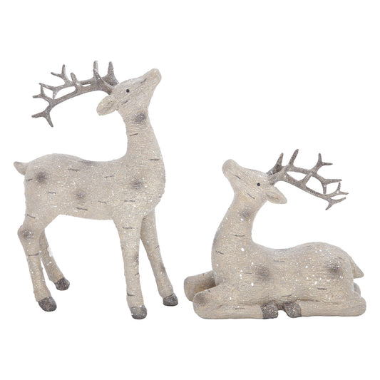 Set of 2 Birch Deer