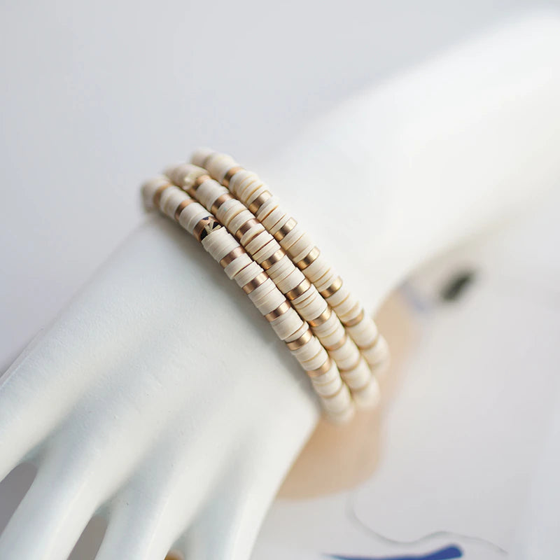 Polymer Bead Stack Bracelet