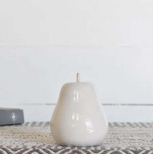 White Pear Figurine
