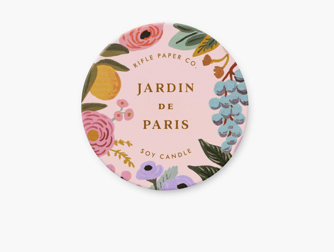 Jardin de Paris Tin Candle