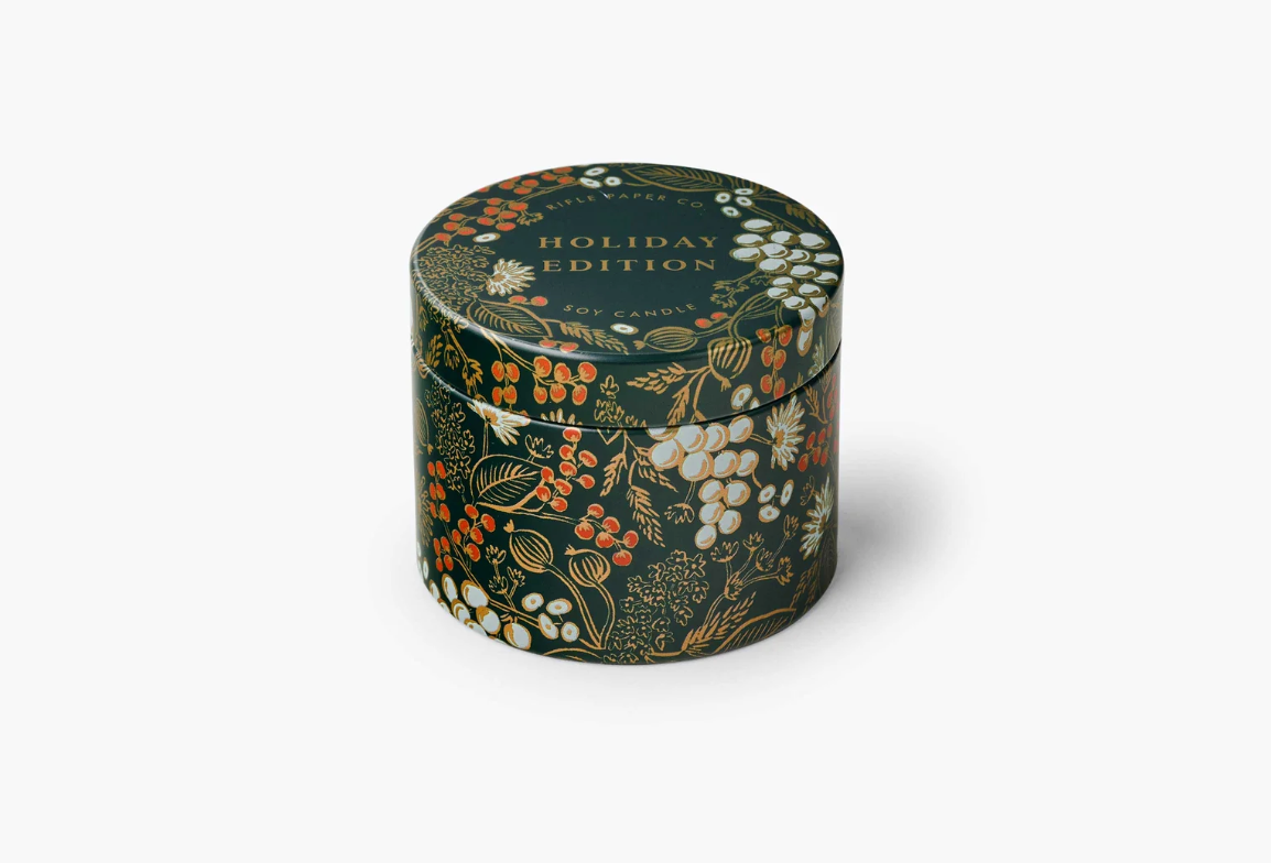 Holiday Edition Tin Candle