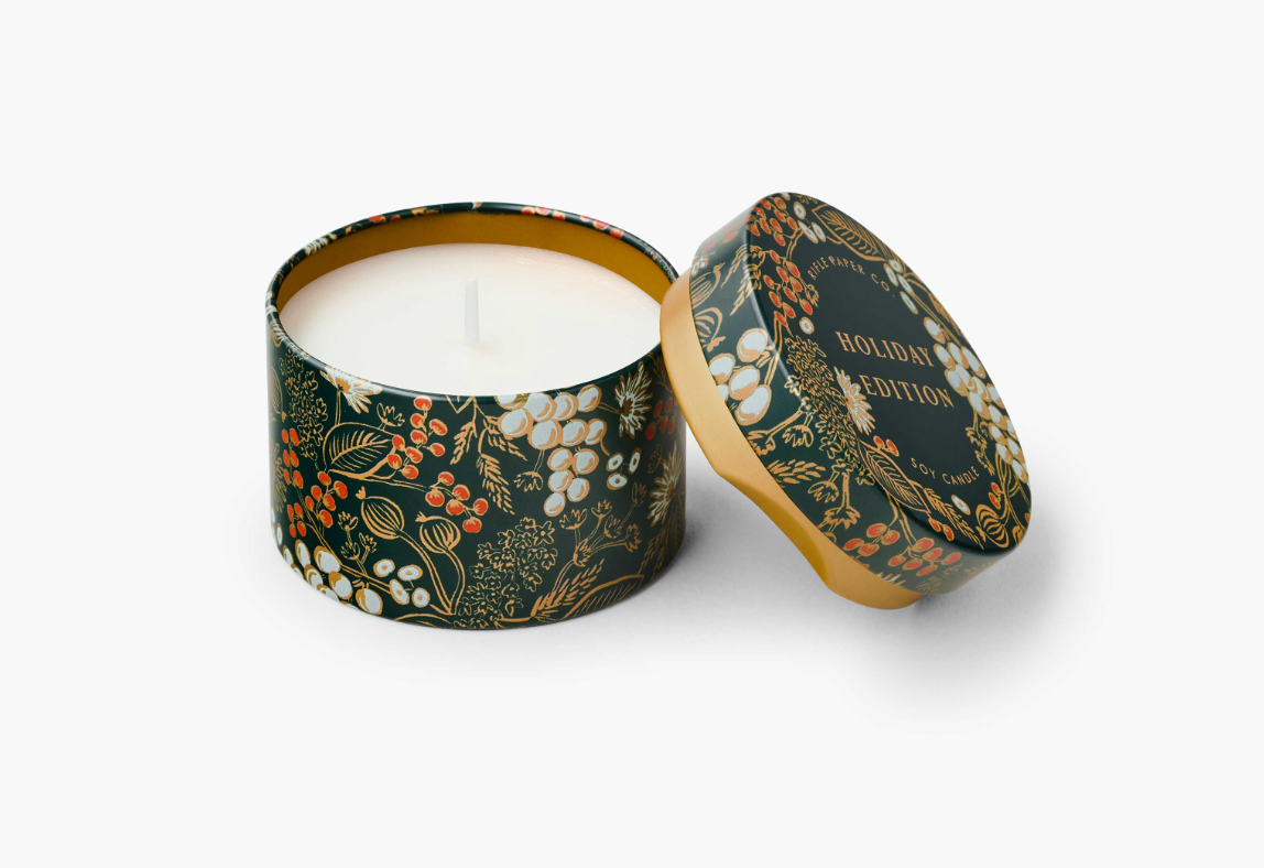 Holiday Edition Tin Candle