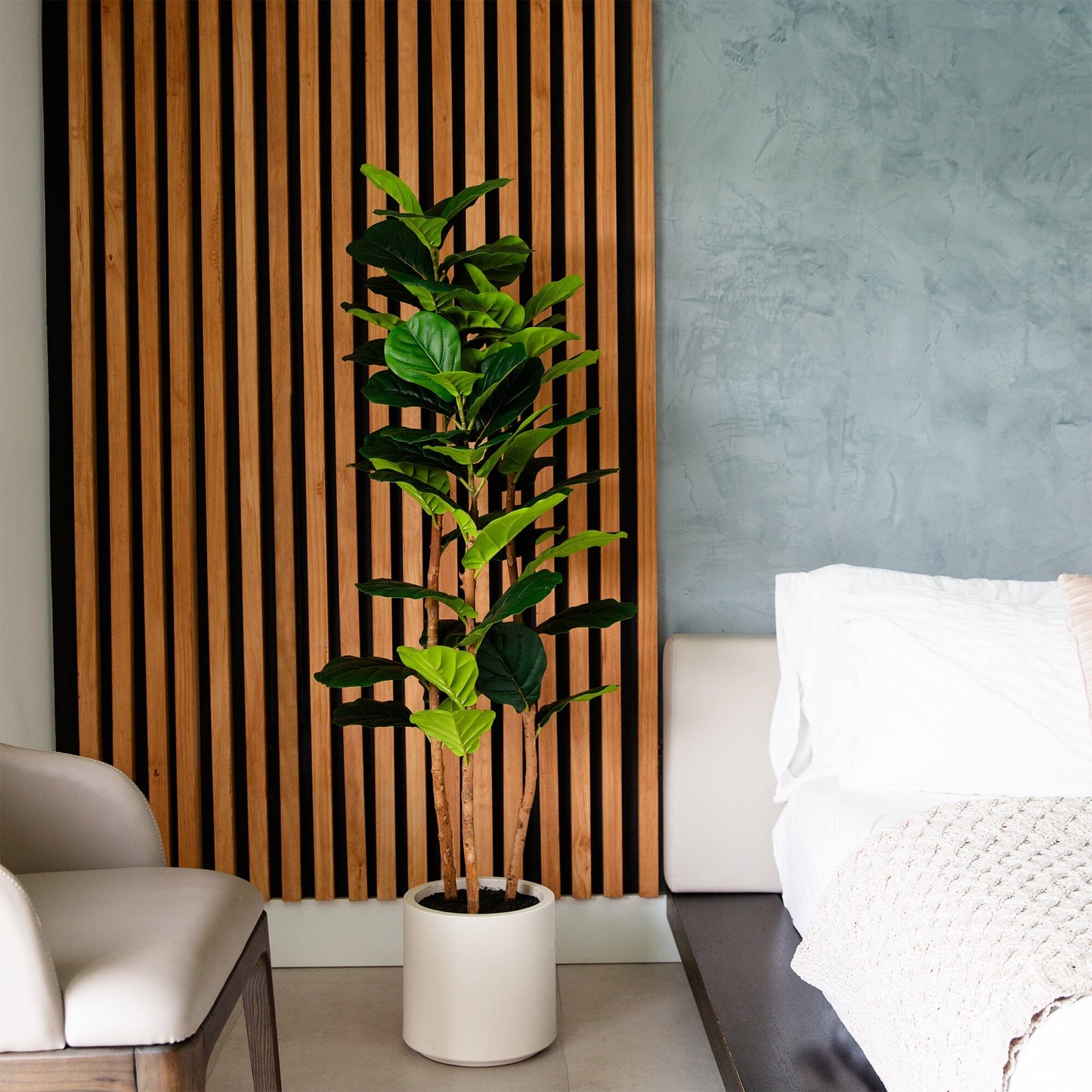 5’ Artificial Fiddle Leaf Tree - ONLINE EXCLUSIVE