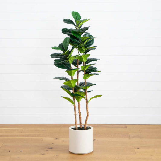 5’ Artificial Fiddle Leaf Tree - ONLINE EXCLUSIVE