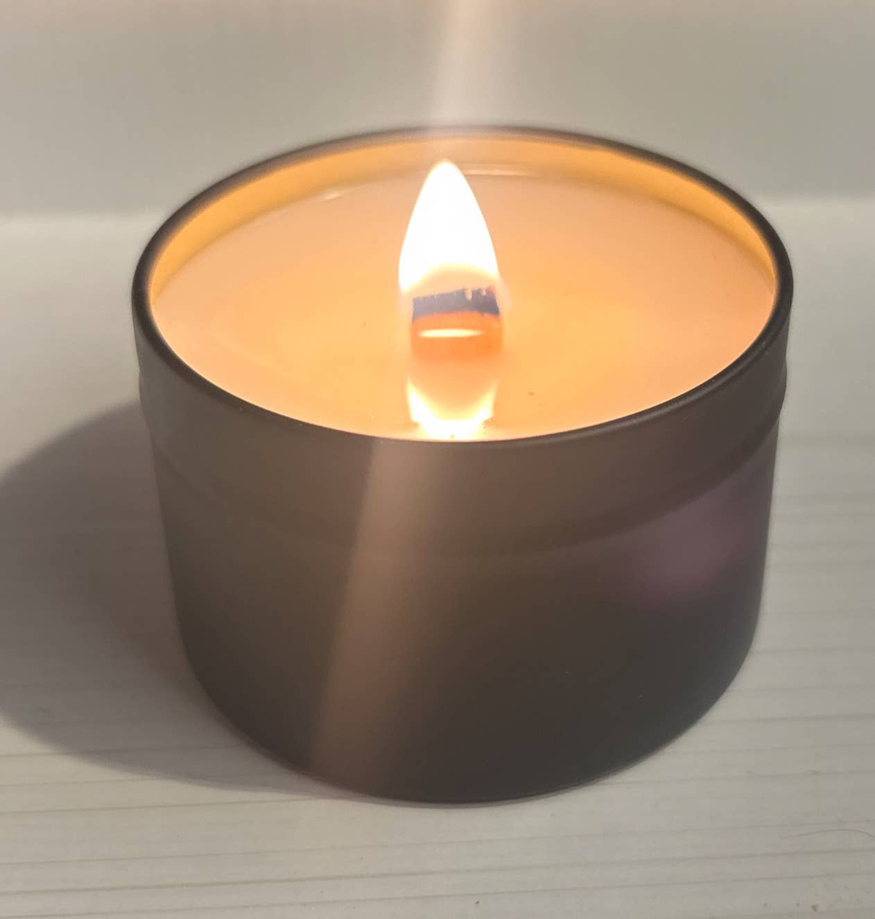 Sparkling Grapefruit 4  oz. Tin candle : Cotton wick