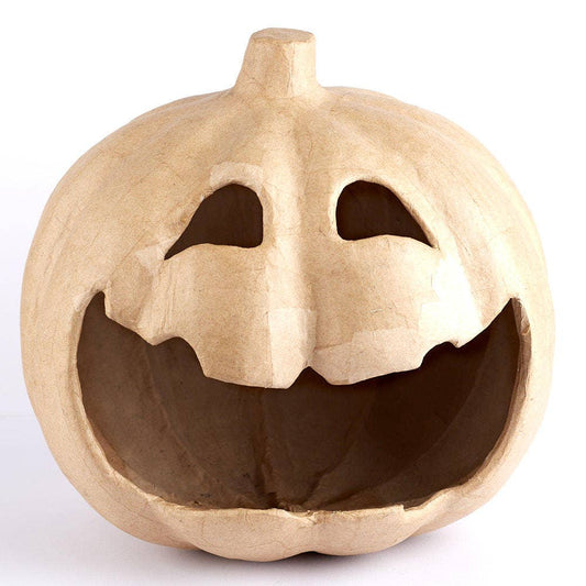 Paper Mache Pumpkin Jack O' Lantern