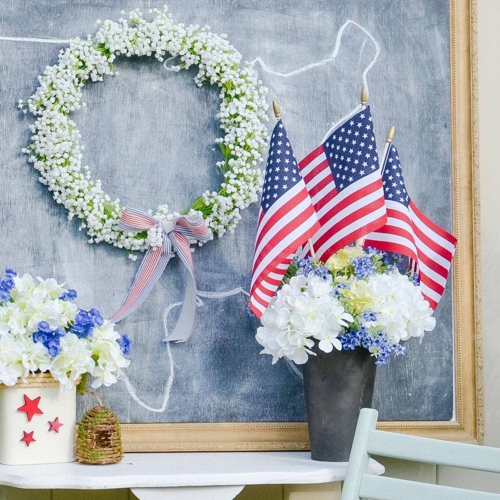 12" x 8"  American Stick Flag