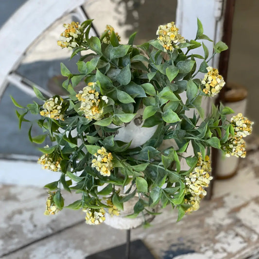 Yellow Floral Candle Ring