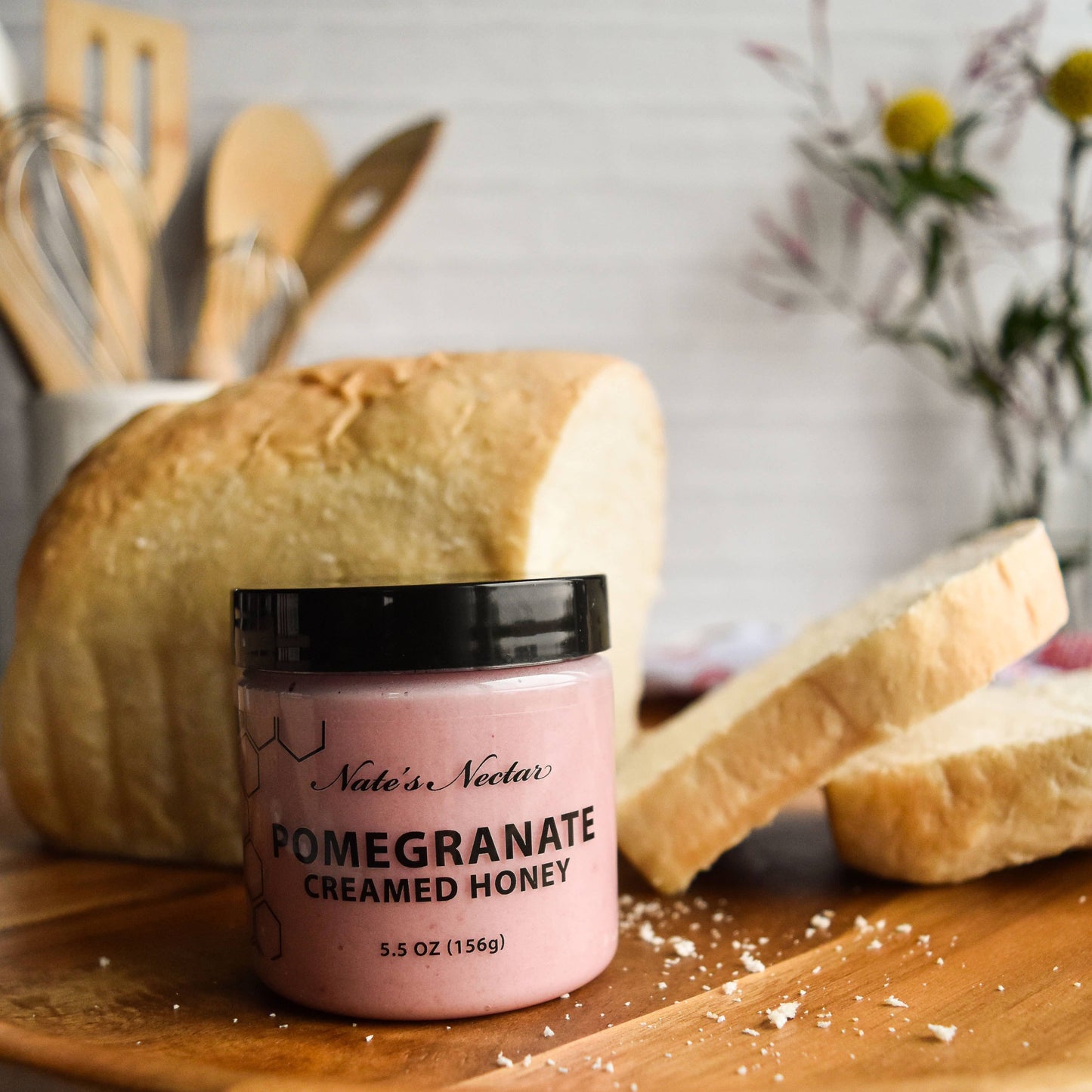 Pomegranate Creamed Honey