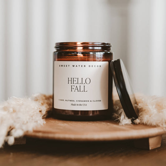 Hello Fall Candle