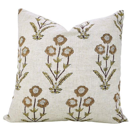 Block Design Viscose Linen Pillow Cover  (ONLINE EXCLUSIVE)