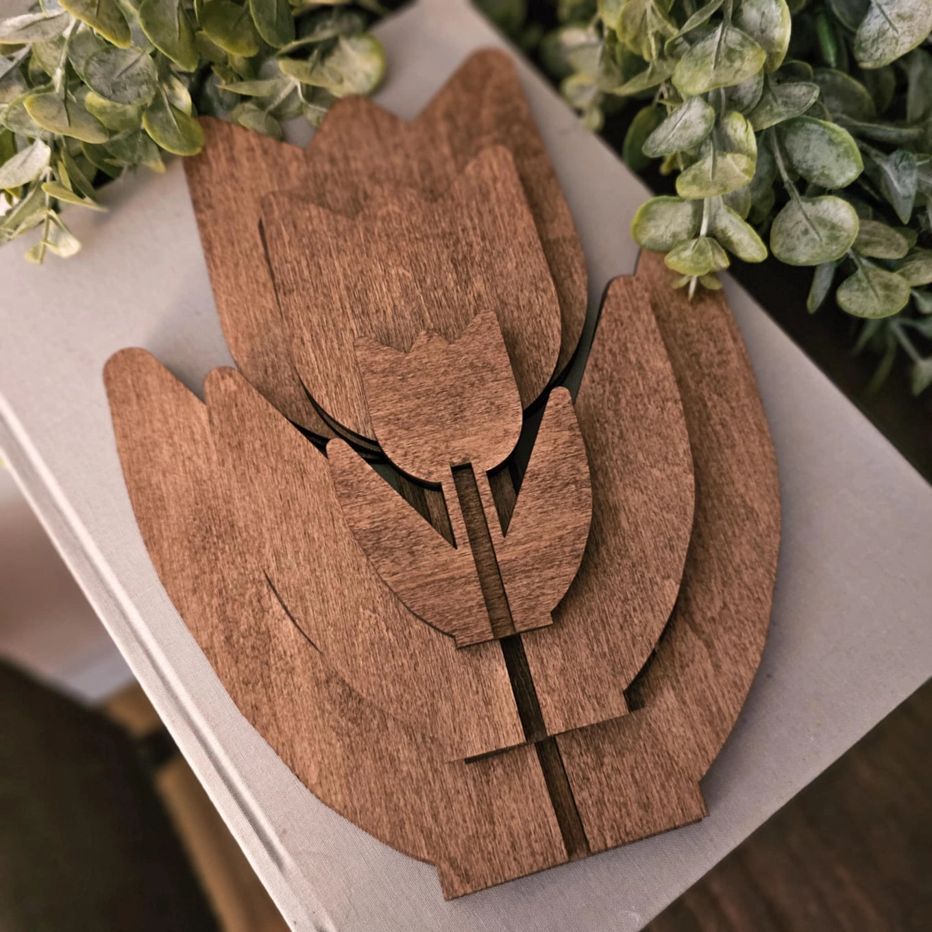 Set of 3 Slat Wood Tulips (ONLINE EXCLUSIVE)