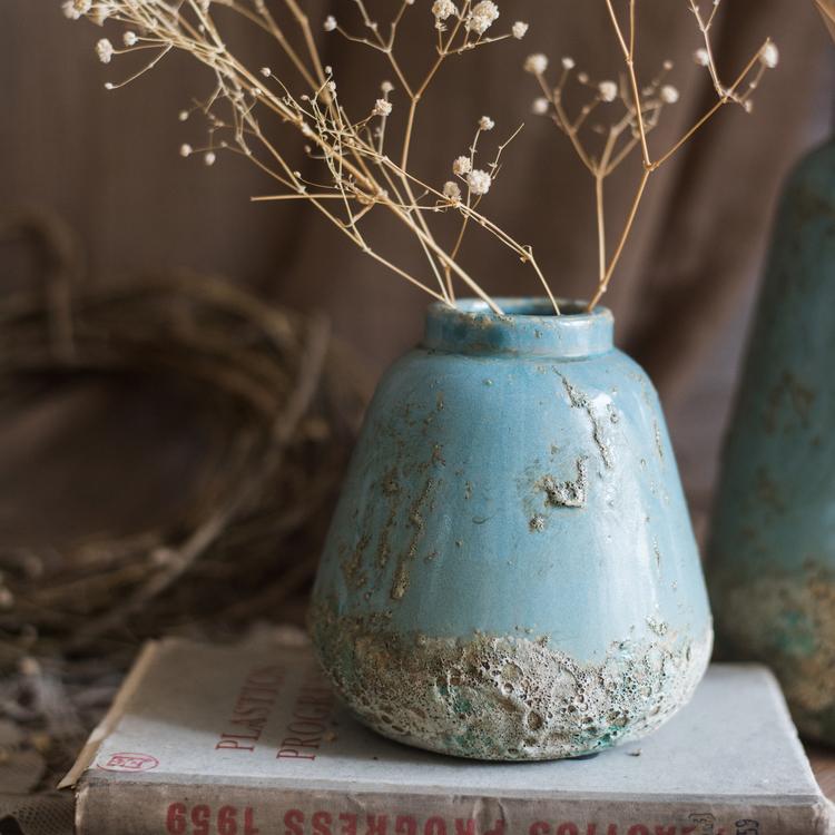 Turquoise Ceramic Vase (ONLINE EXCLUSIVE)