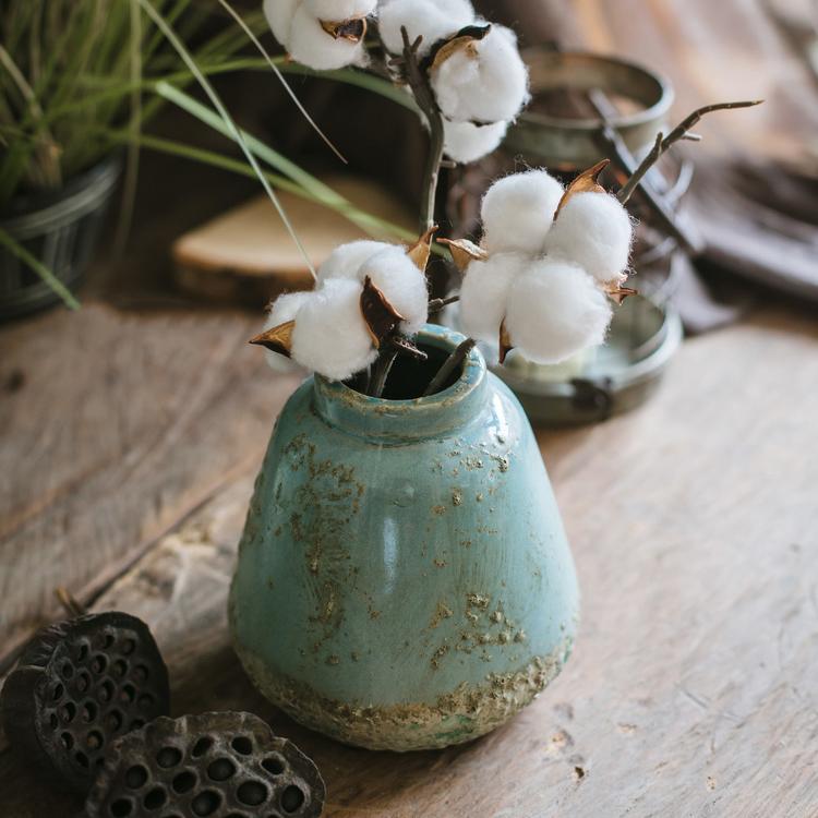 Turquoise Ceramic Vase (ONLINE EXCLUSIVE)