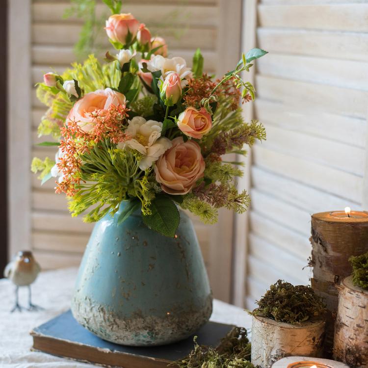 Turquoise Ceramic Vase (ONLINE EXCLUSIVE)