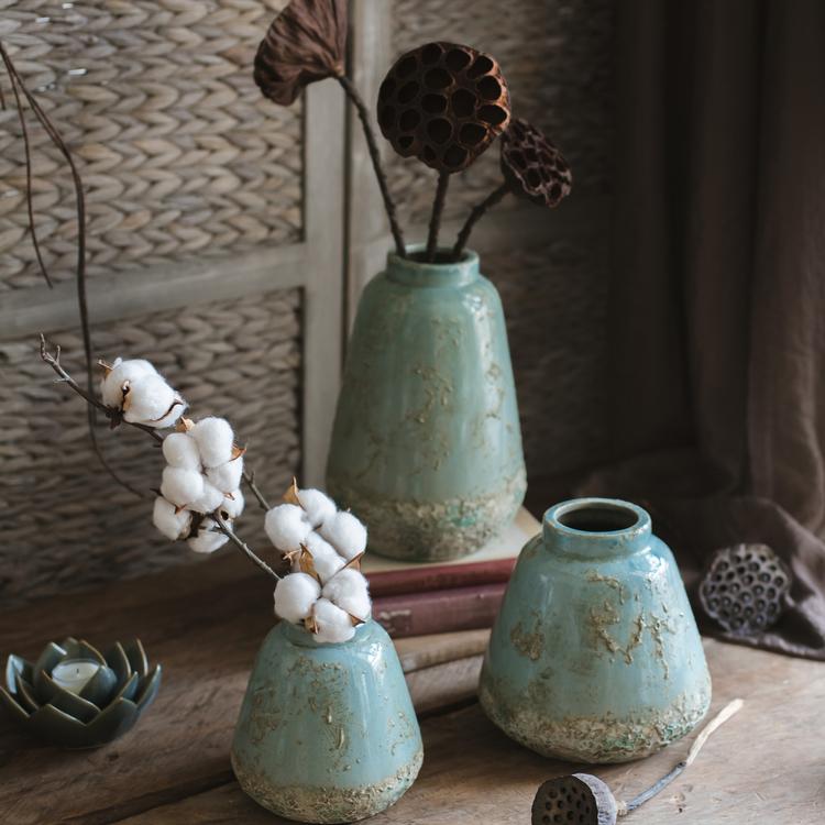 Turquoise Ceramic Vase (ONLINE EXCLUSIVE)