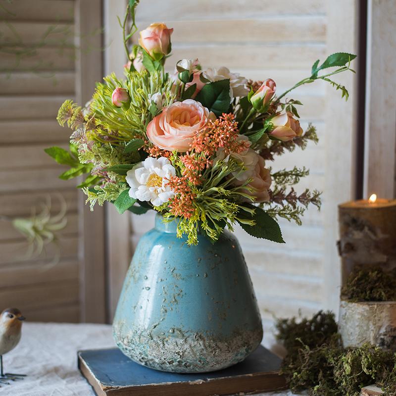 Turquoise Ceramic Vase (ONLINE EXCLUSIVE)