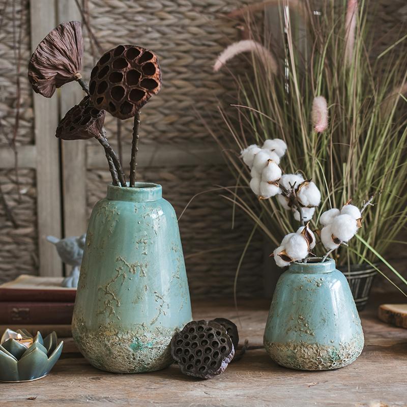 Turquoise Ceramic Vase (ONLINE EXCLUSIVE)