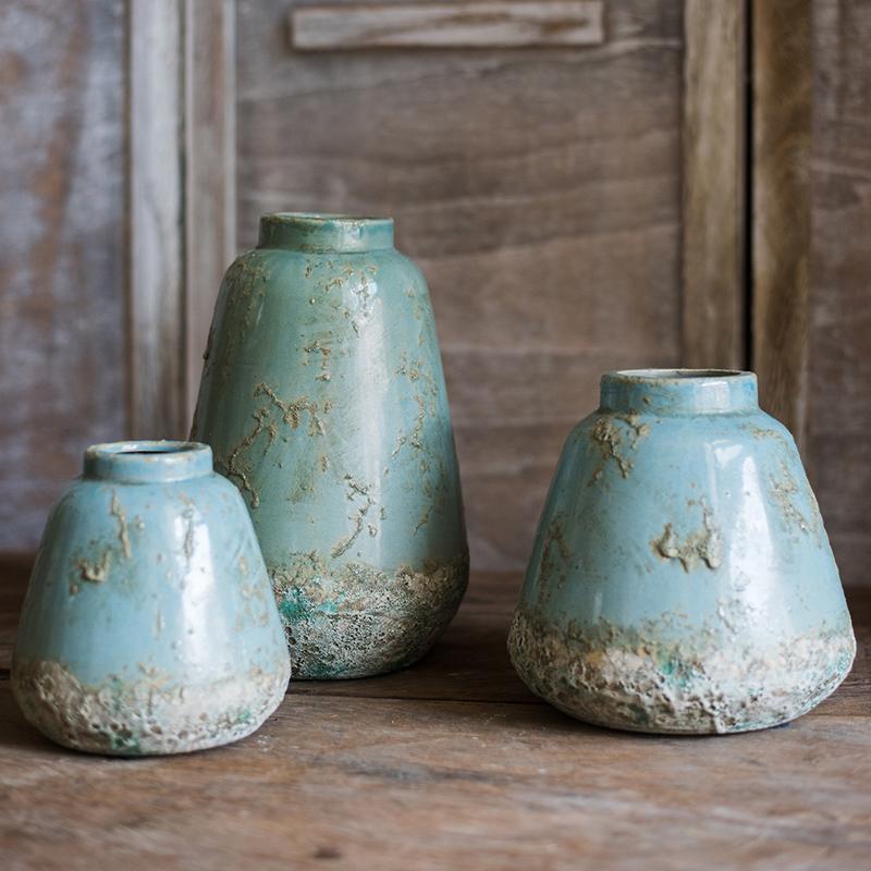 Turquoise Ceramic Vase (ONLINE EXCLUSIVE)
