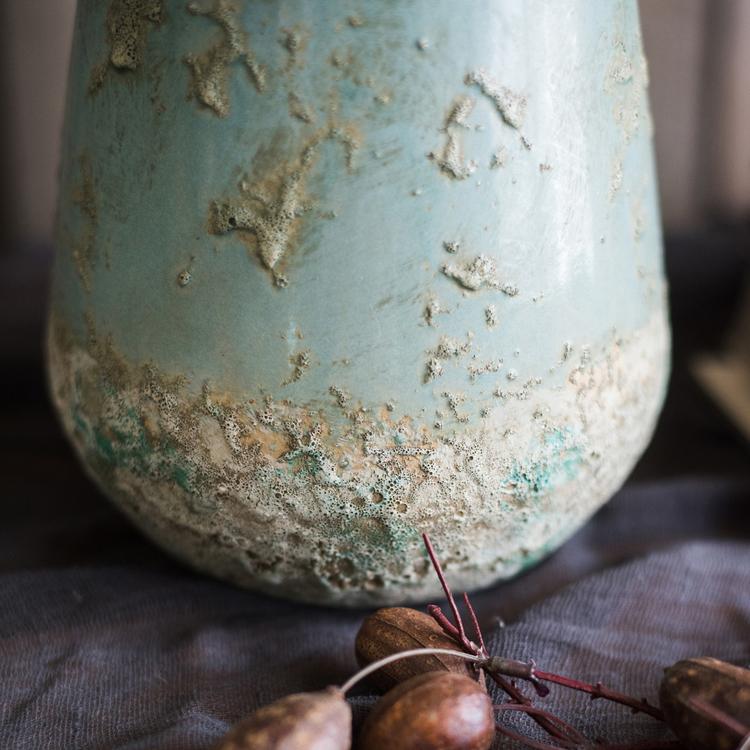 Turquoise Ceramic Vase (ONLINE EXCLUSIVE)