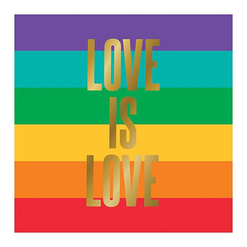 Love is Love Rainbow Napkins