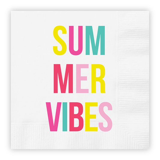 Summer Vibes Beverage Napkins