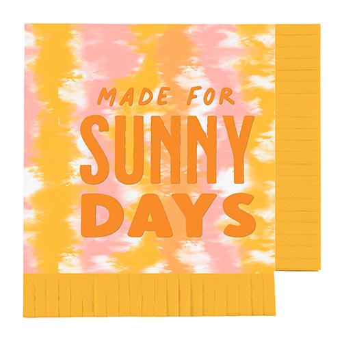 Sunny Days Fringe Beverage Napkins