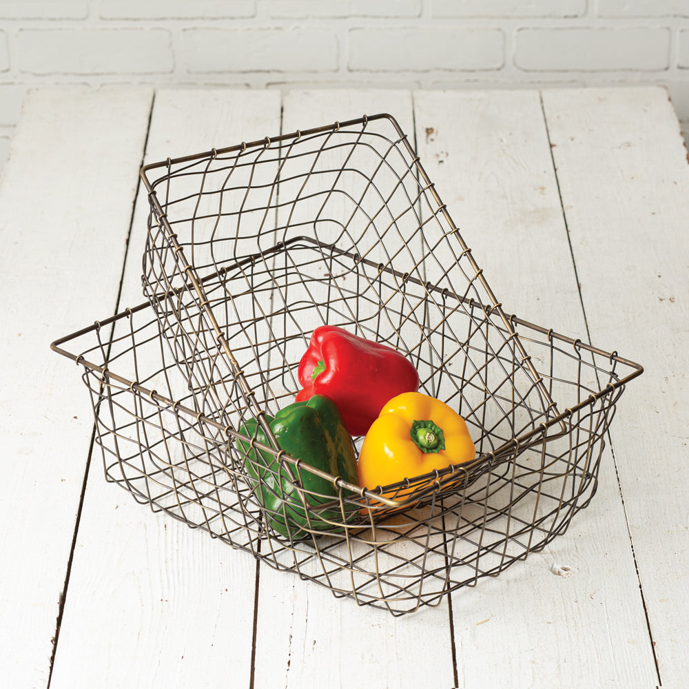Wire Storage Baskets - 2 Sizes