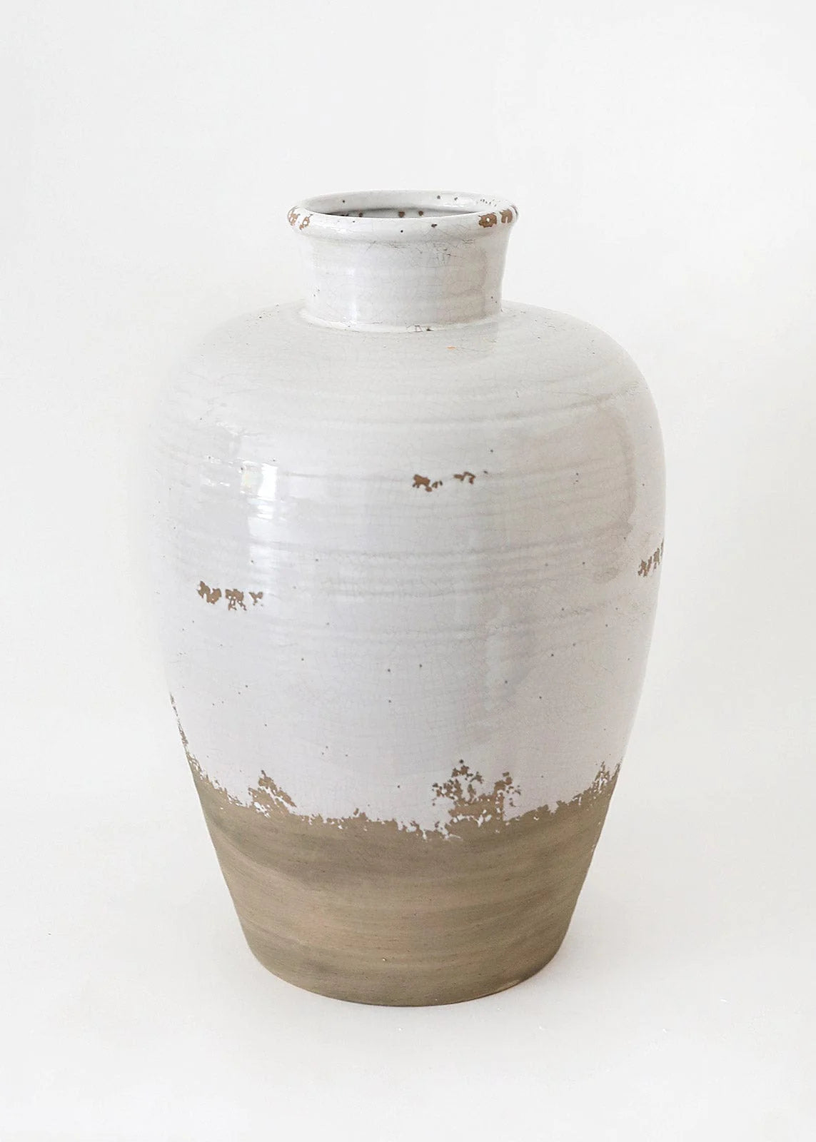 Large Distressed Jug Vase