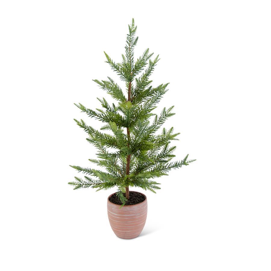 Tabletop Ceramic Potted Pine Tree