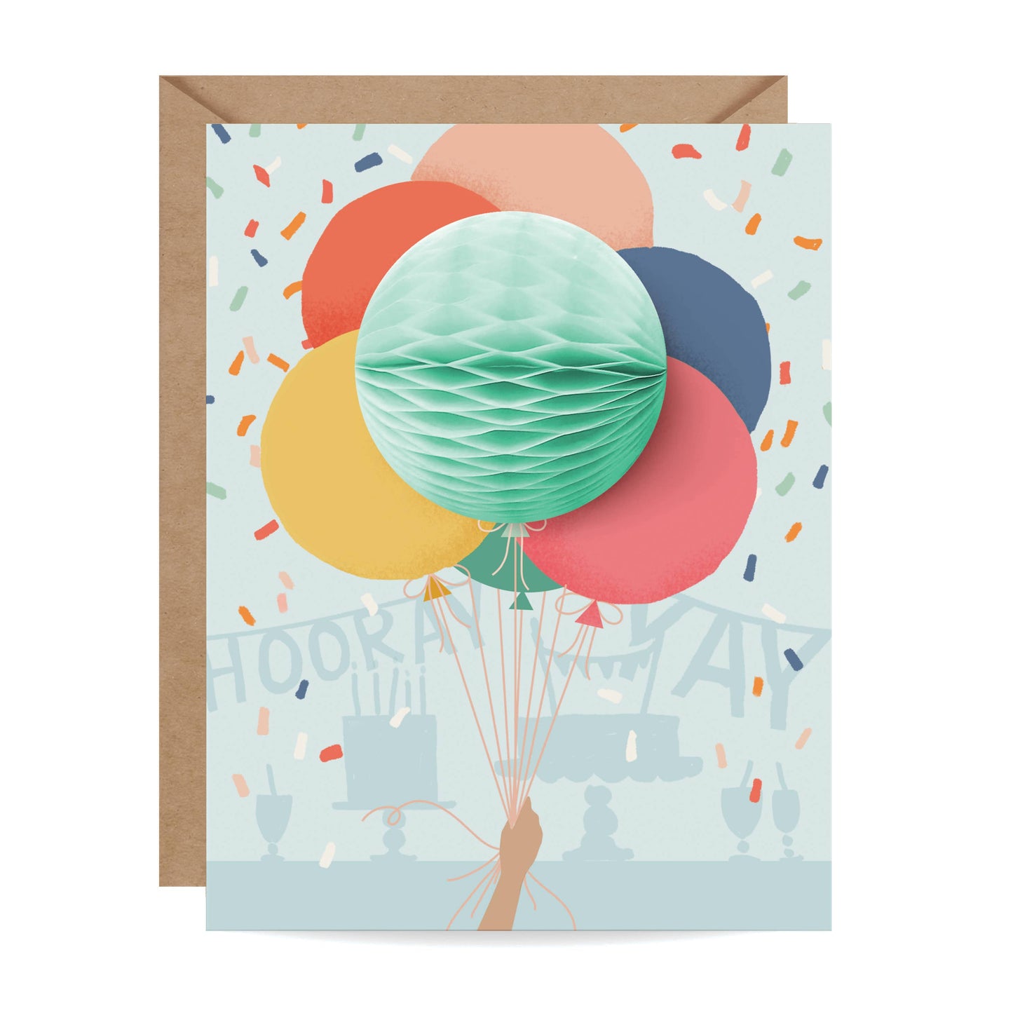 Balloon Bunch Pop-up Card