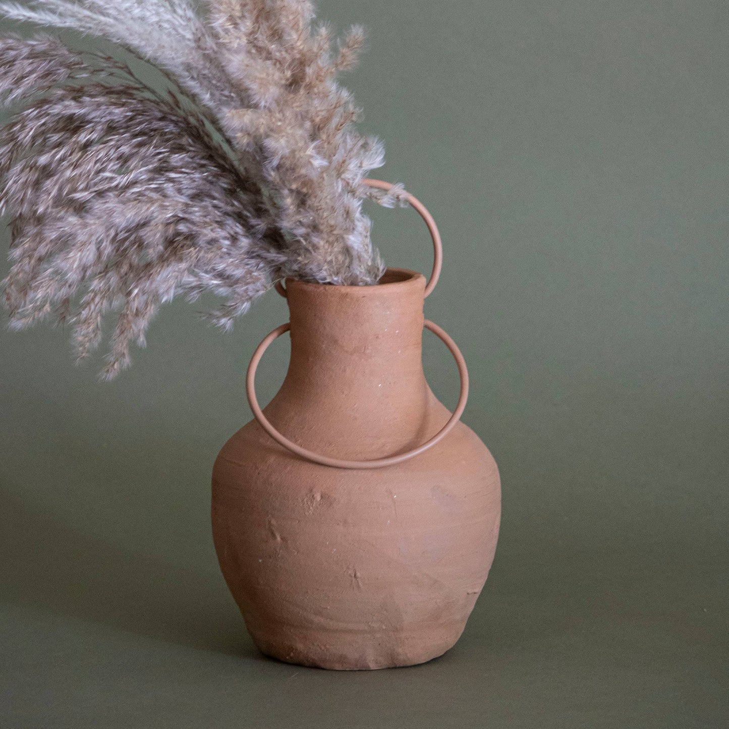 Handle Terracotta Vase